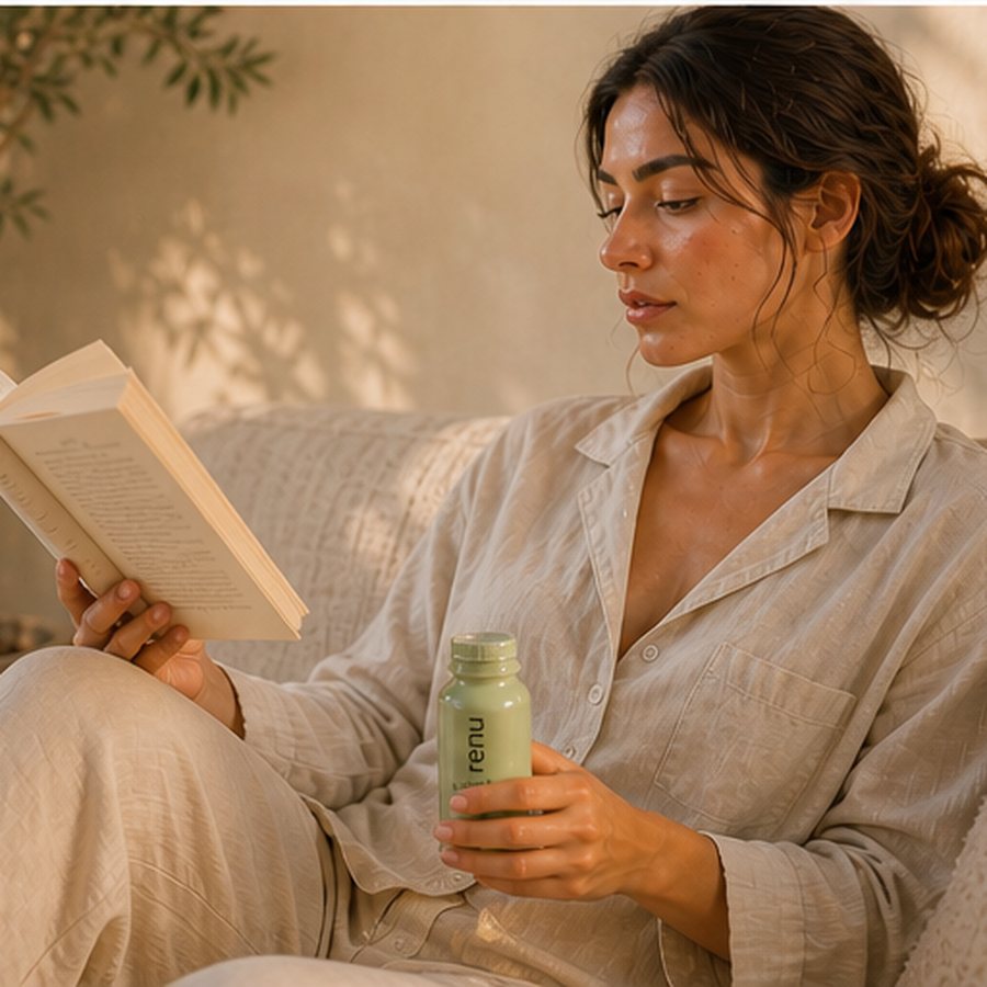 evening unwind on the couch with calm